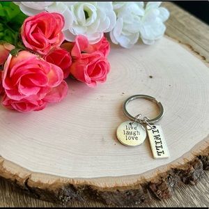 Key chain with motivational quotes